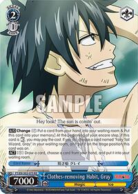 Gray R waifu card — Weiss Schwarz